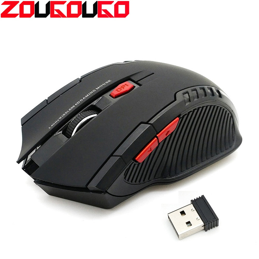 2.4GHz Wireless Mice With USB Receiver Gamer 2000DPI Mouse For Computer PC Laptop - 2bazar4