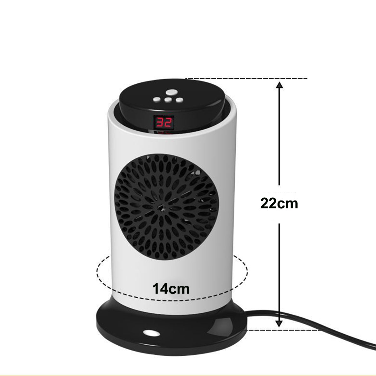220V 50Hz 700W Power Electric Heater Ceramic Heating Electric Warmer Heater Room Heaters Warm Air Fan Heater - 2bazar4