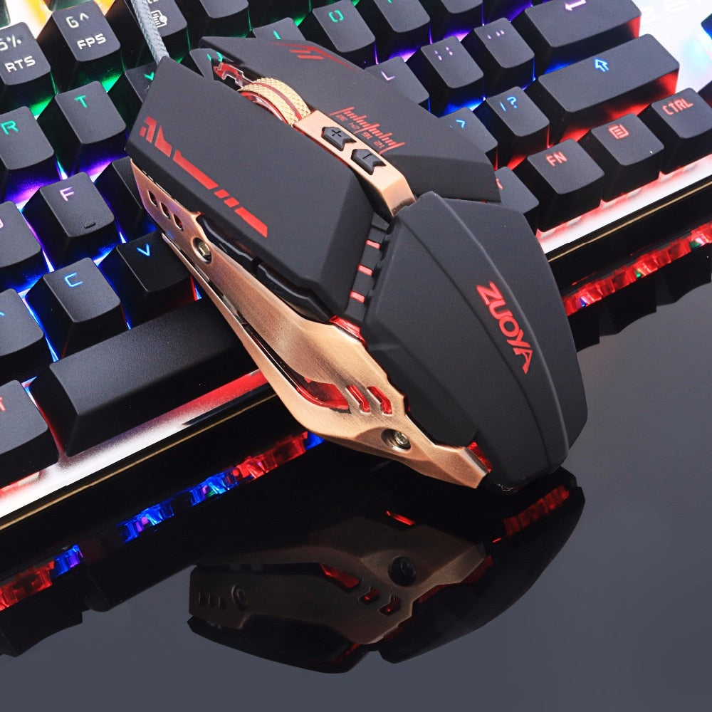 ZUOYA Professional gamer Gaming Mouse 8D 3200DPI Adjustable Wired Optical LED Computer Mice USB Cable Mouse for laptop PC - 2bazar4