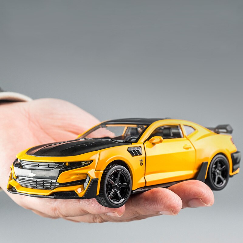 KIDAMI 1:32 Alloy Diecast Car Model Chevrolet Camaro Pull Back Sound Light Kids Toy Car Collection for Children's Gifts - 2bazar4