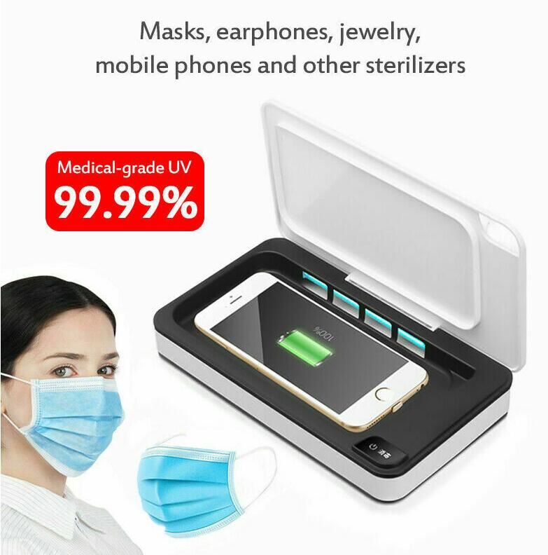 Portable Uv Sterilizer Box Mobile Phone Sanitizer Case For Phone Mice Toothbrush Mask Sterilization Box 1 Set - 2bazar4