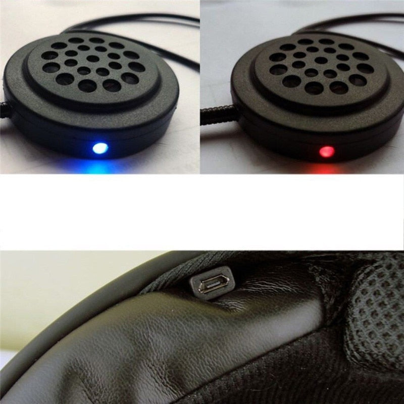 MH01 Motor Wireless Bluetooth Headset Motorcycle Helmet Earphone Headphone Dual Stereo Speaker Handsfree Music For MP3 MP4 phone - 2bazar4