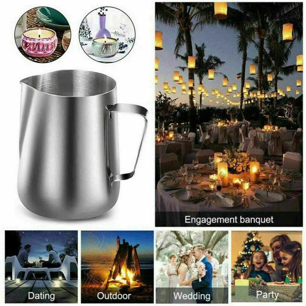 122PCS Candle Making Kit DIY Candles Craft Tool Set Pouring Pot Wicks Wax Gift