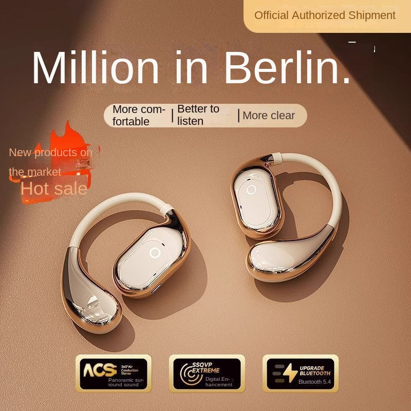 Écouteurs Bluetooth sans fil à suspension intra-auriculaire, offrant une longue autonomie, une qualité sonore et une finition haut de gamme.