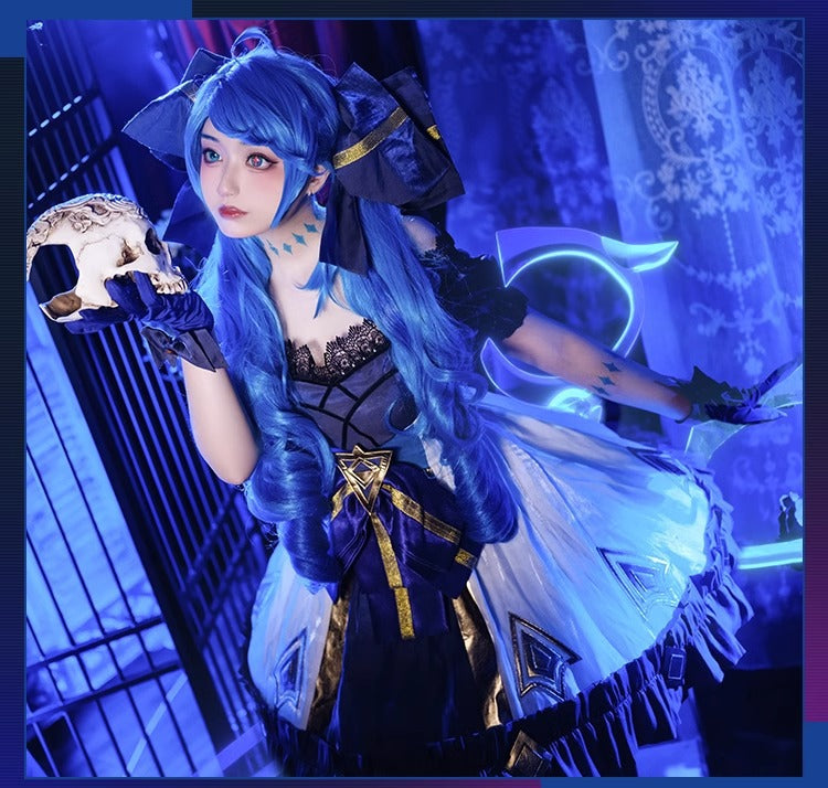 Nadol League of Legends cosplay costume, Gwynne doll cosplay, dark style Lolita eprolo