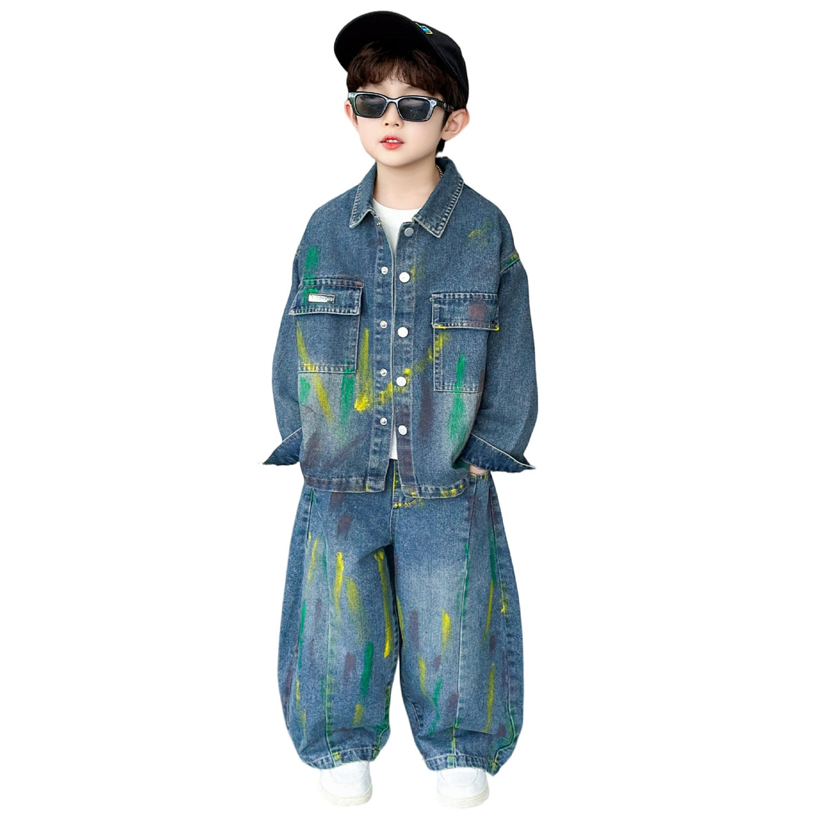 Boys Spring Denim Jacket Pants Two-Piece Set - product image 5