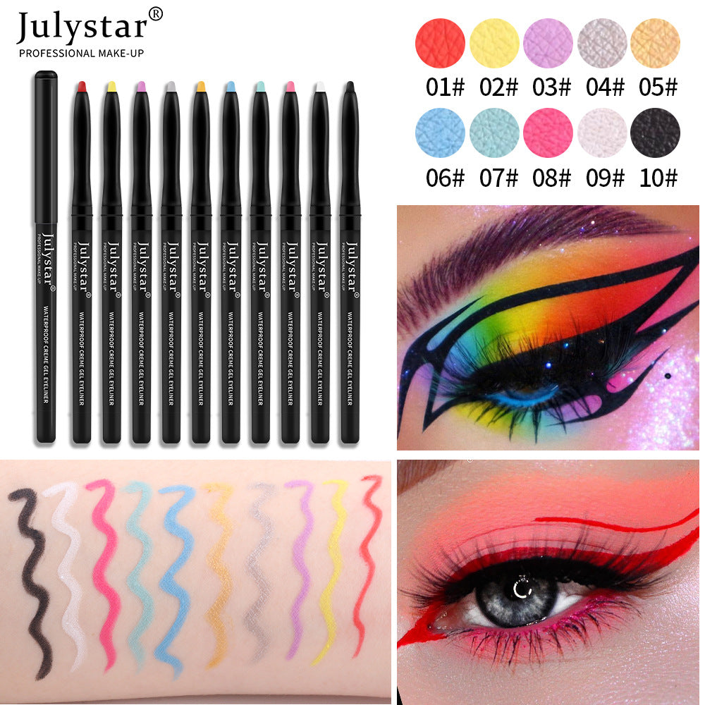 New Set Of Eyeliner Pencil Waterproof And Oil-Proof Non-Smudge Eyeliner Gel Pencil - 2bazar4