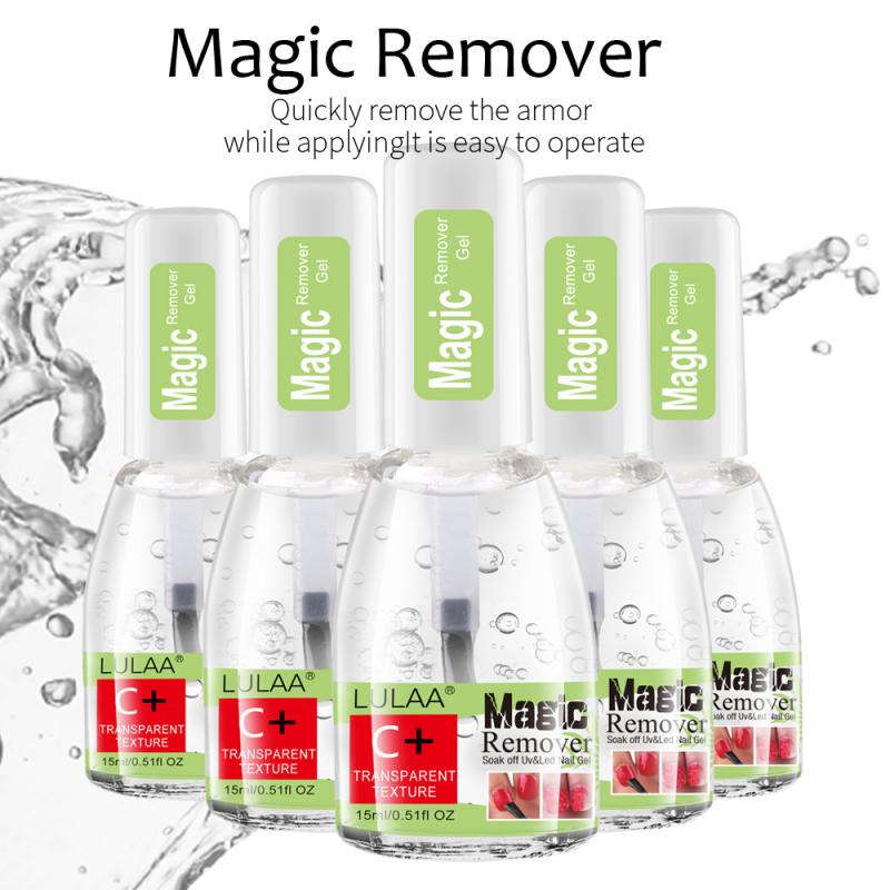LULAA 15ml Remover Nail Gel Nail Polish Remover Liquid Nail Cleanser Nail Polish Remover Bursting Sticky Manicure Tools - 2bazar4