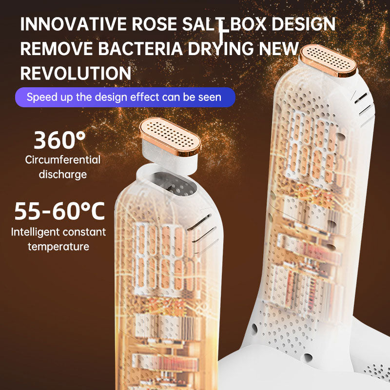 Intelligent sterilized shoe dryer household four-legged dryer telescop-legged dryer telescopic folding ultraviolet shoe dryerProduct name: Shoe dryer/foot warmerRated voltage: 220VColor: White/CoffeePackaging size: 22.5 * 9 * 29cm/27.2 * 5.6 * 29.5cmWeight: 900g/700gThe size and weight are