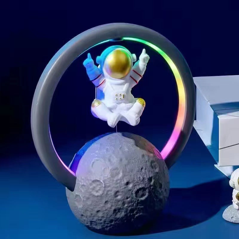 Maglev Bluetooth Speaker New Astronaut Night Light Home Creative Decoration Outdoor Subwoofer Bluetooth Sound - 2bazar4
