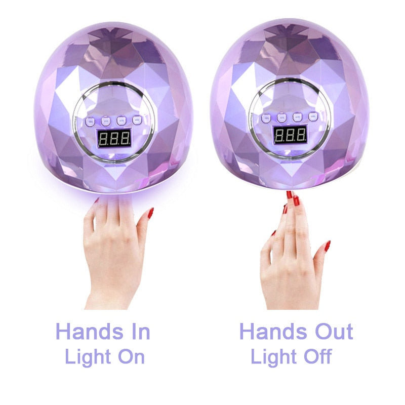 86W UV LED Lamp Nail Dryer For Nail Manicure With 39 PCS LEDs Fast Drying Nail Drying Lamp Curing Light - 2bazar4
