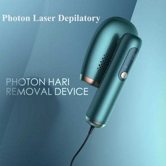 Fold  Handheld Photon Flash Laser Depilatory 5 Gears Adjustable No Pain Rejuvenation Hair Removal Skin Beauty Machine - 2bazar4