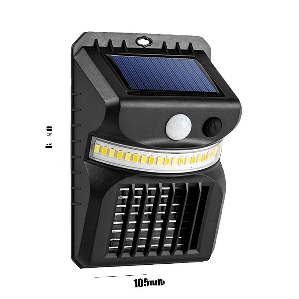 LED New Solar Mosquito Killing Lamp Garden Upgrade Mosquito Repellent Lamp Human Intelligent Sensor Wall Lamp - 2bazar4