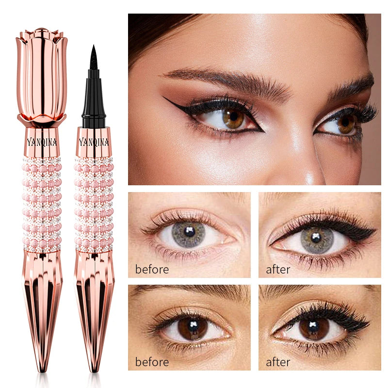Fast Quick Dry Queen Luxury Eyeliner Soft Smooth Eye Liner Waterproof Eyeliner Cosmetics Black Eyeliner Pen Eyes Makeup - 2bazar4