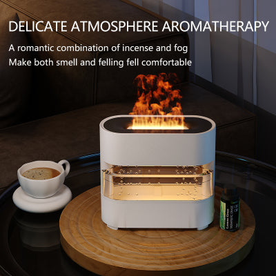 New Products Rain Cloud Fire Humidifier Water Drip Novedades  Rain Water Diffuser Fire Flame Humidifier Aroma Diffuser - 2bazar4