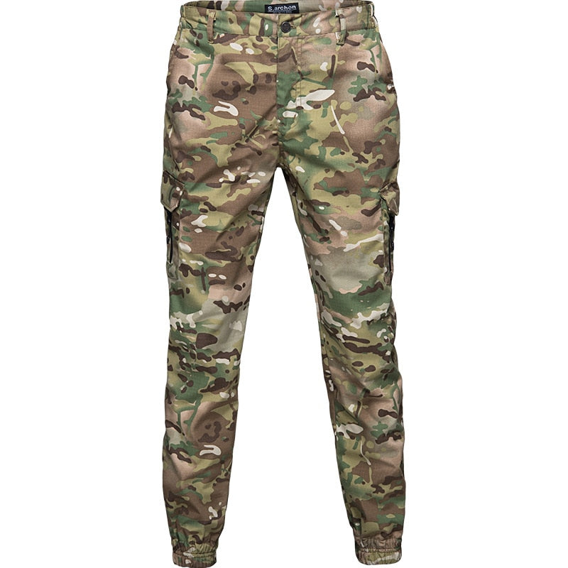 Mege Brand Men Fashion Streetwear Casual Camouflage Jogger Pants Tactical Military Trousers Men - 2bazar4