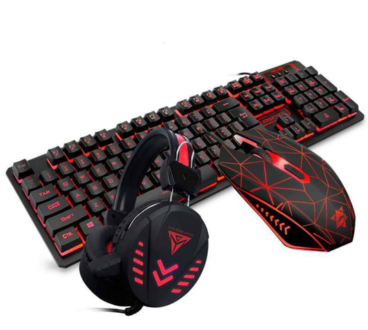 VX7 Waterproof LED Keyboard Mouse Headset Gaming set - 2bazar4