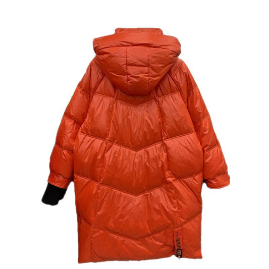 Snow Jacket Casual Thick Hooded Black Puffer Jacket
