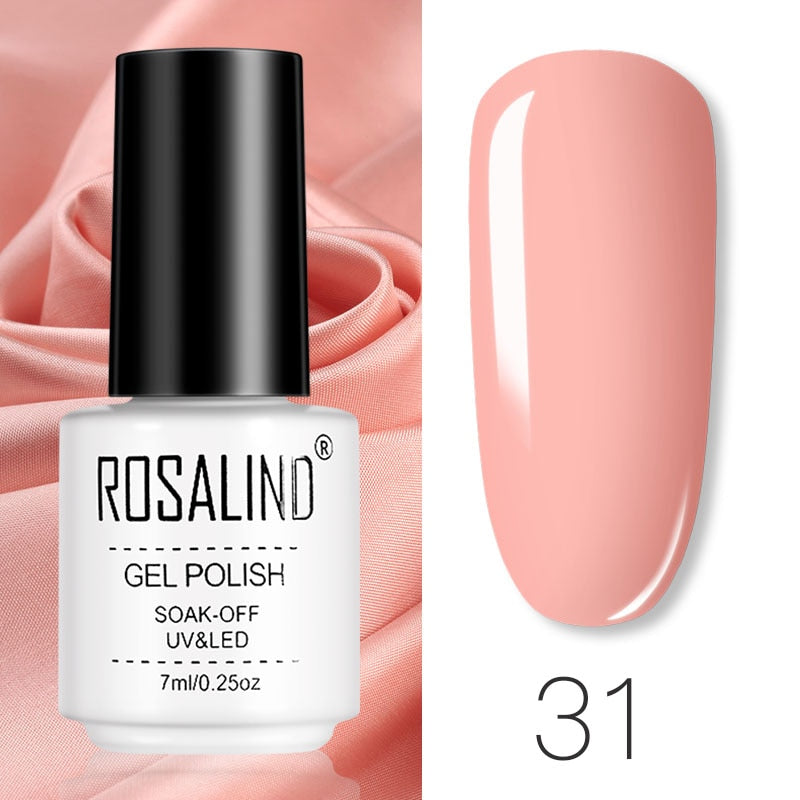 ROSALIND Gel Polish Set Manicure for Nails Semi Permanent Vernis top coat UV LED Gel Varnish Soak Off Nail Art Gel Nail Polish - 2bazar4