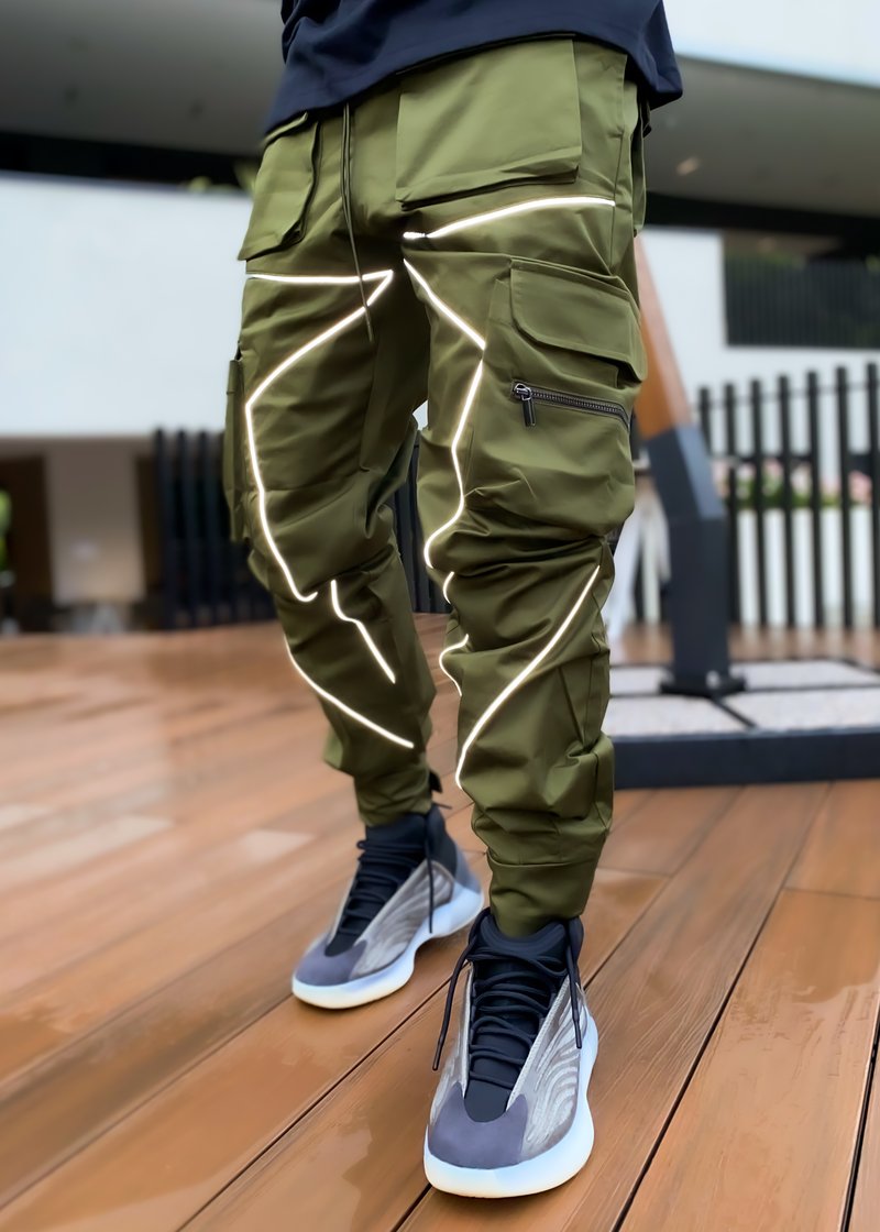 Spring and autumn new casual pants male Korean version of the trendy brand multi-bag overalls loose straight-leg pants outdoor running trousers - 2bazar4