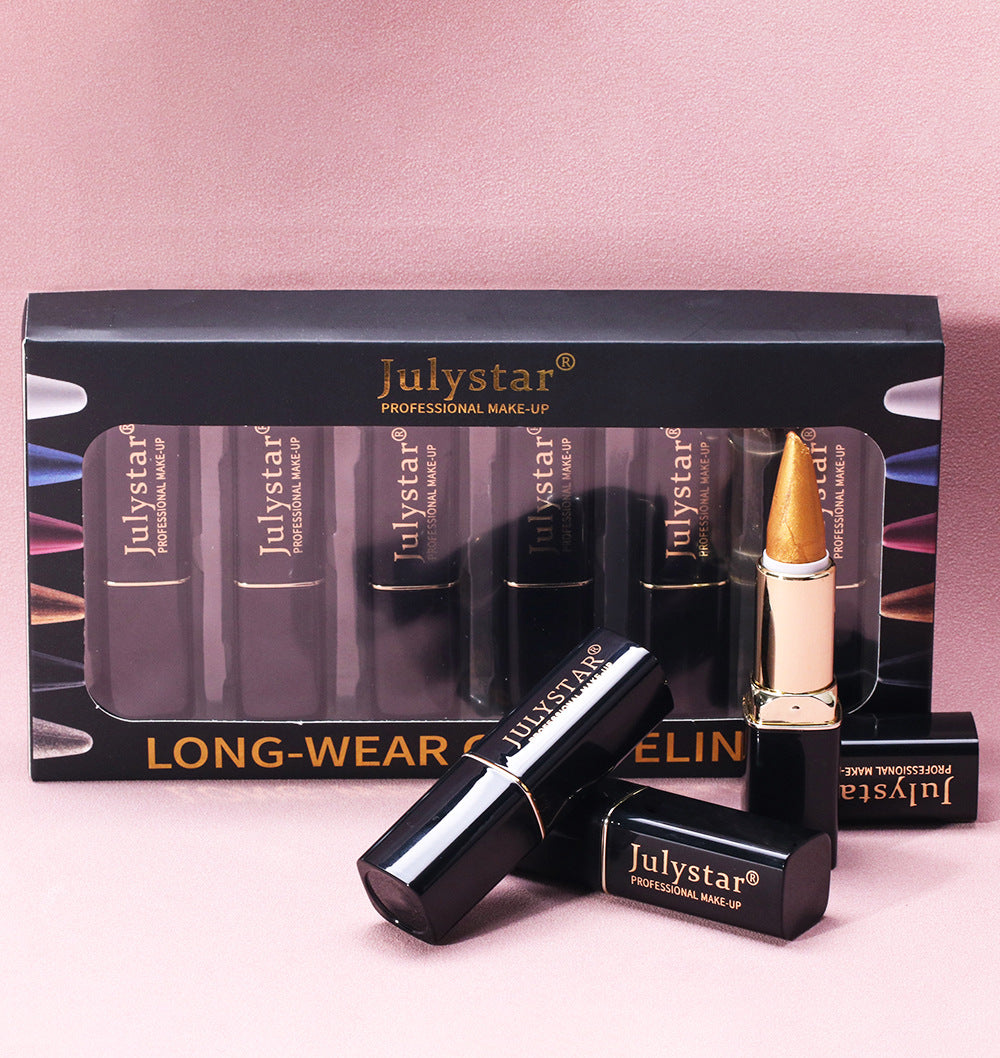 New Beauty Product Eyeliner Cream Suit Colorful Waterproof Cool Black Rich Eyeliner Cream Pen - 2bazar4
