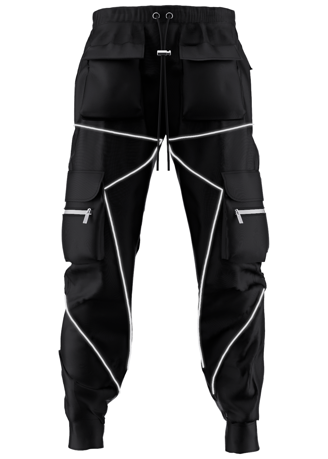 Spring and autumn new casual pants male Korean version of the trendy brand multi-bag overalls loose straight-leg pants outdoor running trousers - 2bazar4