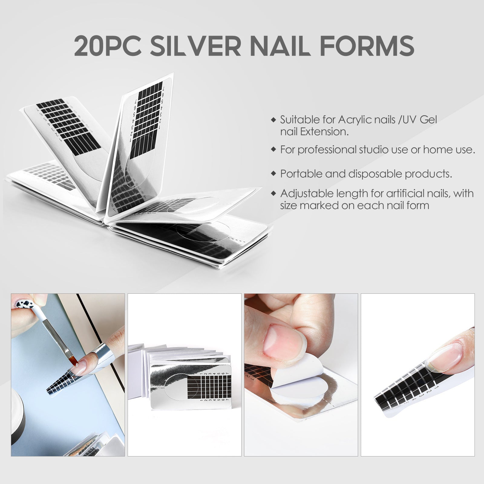 COSCELIA Crystal Powder 30ml Crystal Liquid Set Carved Extended Nail Art Beginner Crystal Nail Set - 2bazar4