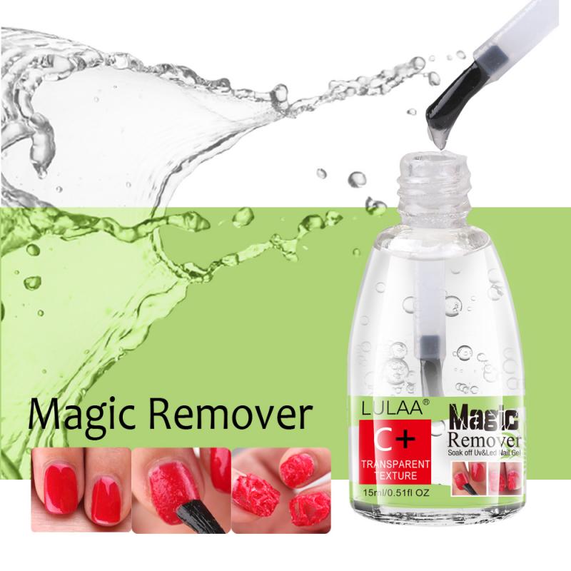 LULAA 15ml Remover Nail Gel Nail Polish Remover Liquid Nail Cleanser Nail Polish Remover Bursting Sticky Manicure Tools - 2bazar4