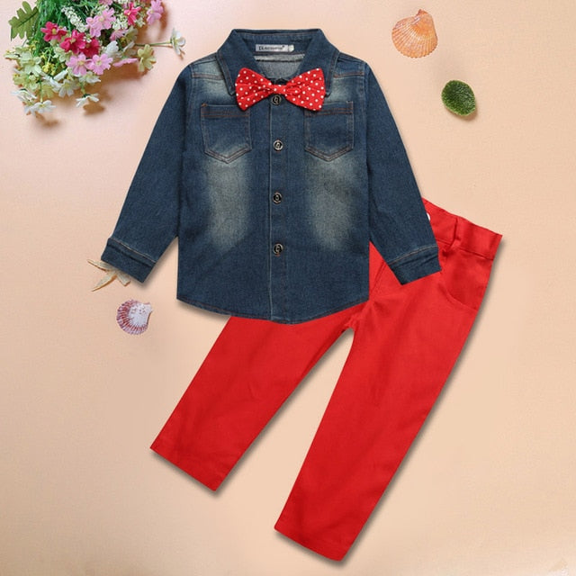 Toddler Boy Clothes Summer Children Clothing Boys Sets Costume For Kids Clothes Sets T-shirt+Jeans Sport Suits 2 3 4 5 6 7 Years - 2bazar4