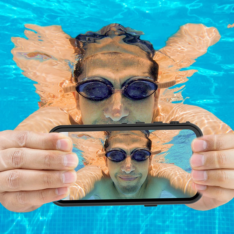 IP68 Real Waterproof Phone Case For iPhone 12 Pro Max 12 Mini 12 Pro Underwater Diving Water Proof Hide Bracket Phone Covers - 2bazar4