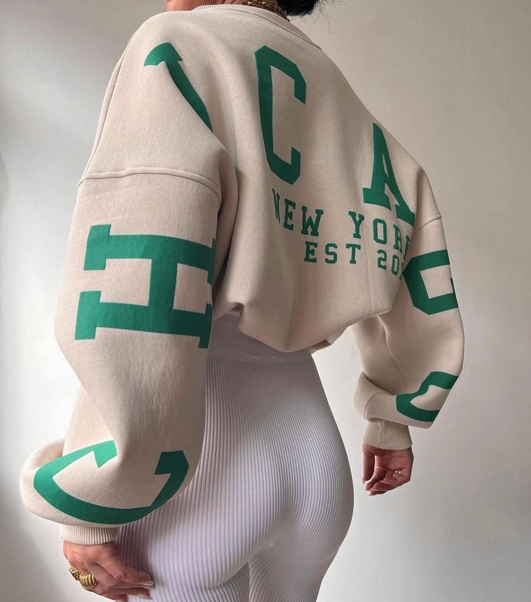 Casual Letters Print Sweatshirt Women Fashion Fleece Long Sleeve LooseCasual Letters Print Sweatshirt Women Fashion Fleece Long Sleeve Loose Hoodies Y2k Streetwear Autumn Winter Lady PulloversItem number WY22001Pattern letters/numbers/textStyle: HedgingLoose fit, long sleevesSleeve type: conventional sleeveRound neck collarthick thin thickFabric name poly