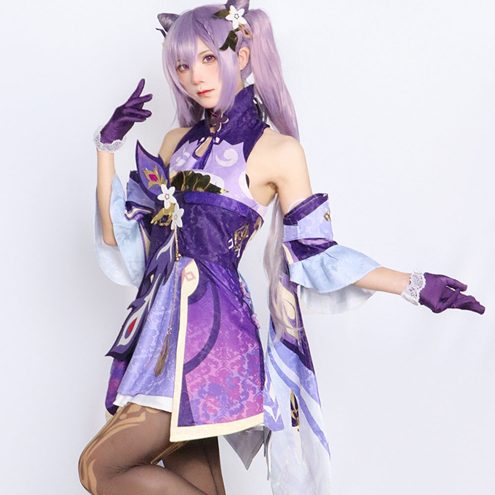 Genshin Impact cos costume anime animation game suit Liyue seven star carving sunny cosplay costume for women