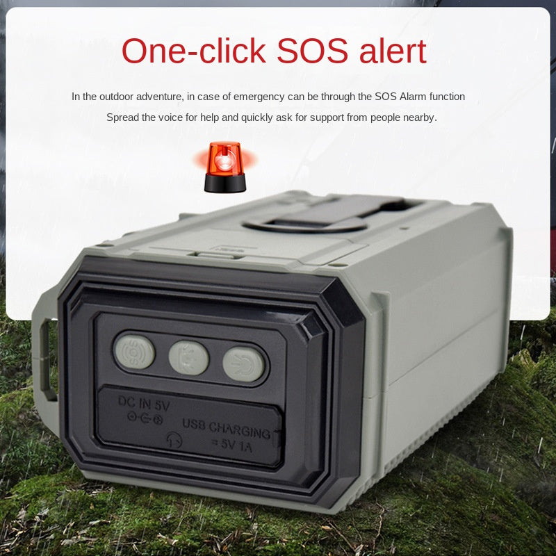 Radio disaster prevention and emergency full band radio solar charging lighting mobile portable radio eprolo