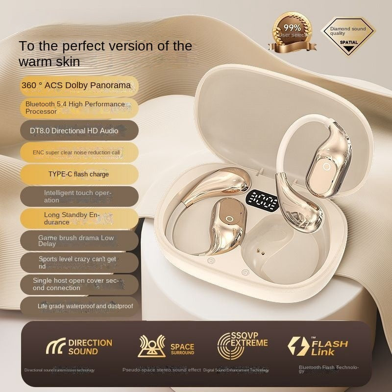 Hang Ear Bluetooth Headphones Wireless Earless Headphones with Long Standby Time High Sound Quality and High Quality eprolo