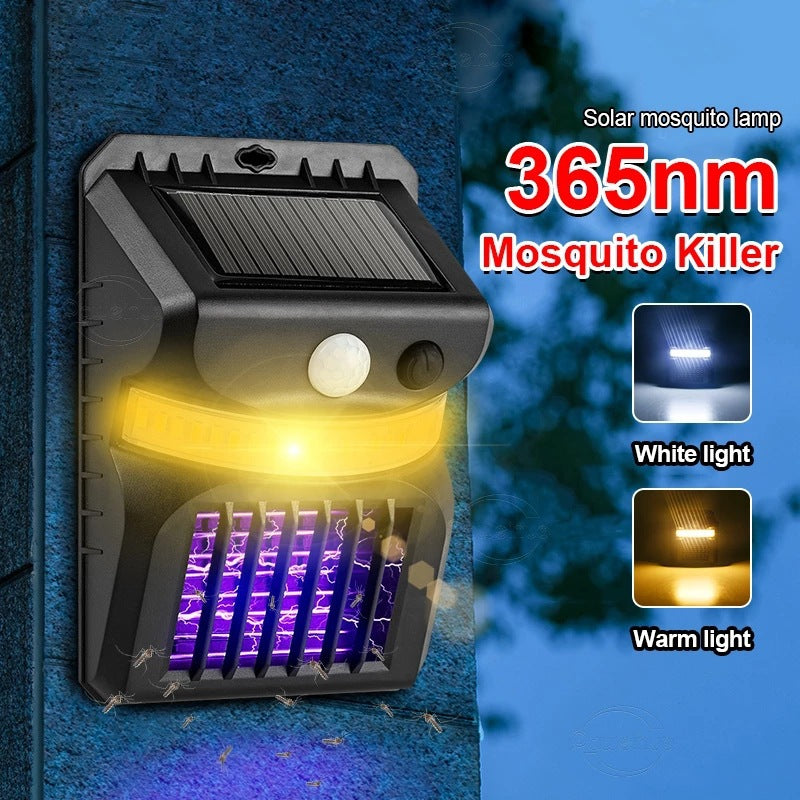 LED New Solar Mosquito Killing Lamp Garden Upgrade Mosquito Repellent Lamp Human Intelligent Sensor Wall Lamp - 2bazar4