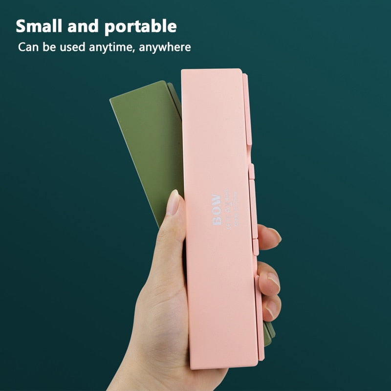Mini Folding Keyboard Wireless Bluetooth-compatible Keyboard Foldable Keypad For Laptop Windows Android Tablet ipad Phone - 2bazar4