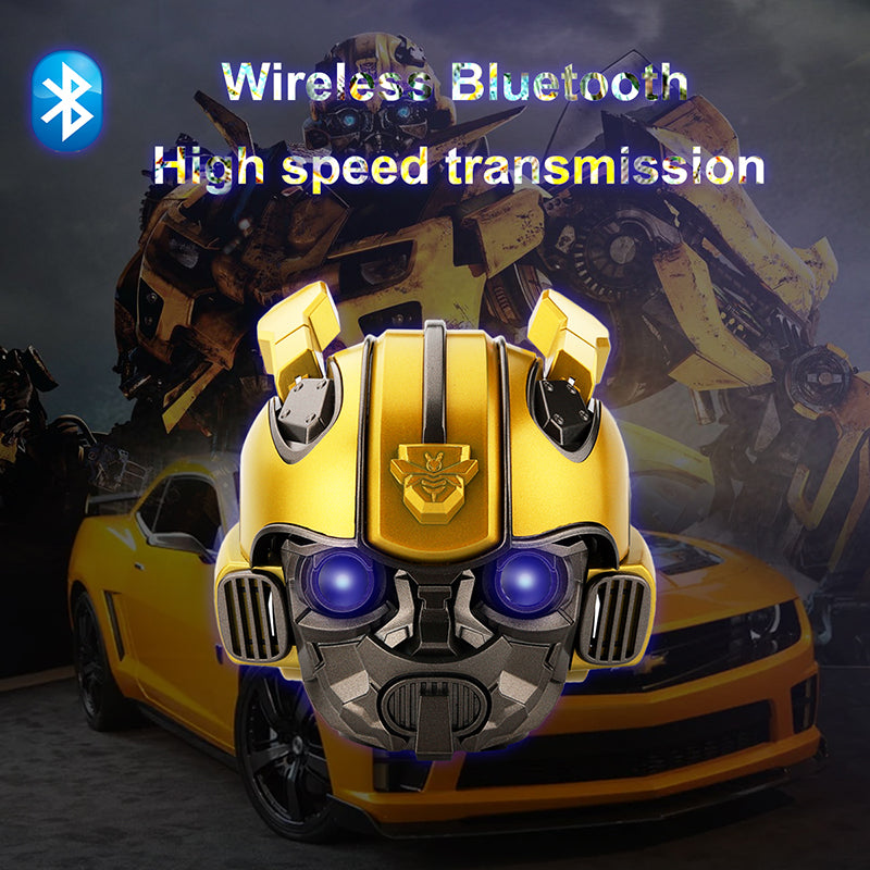 Transformers Bumblebee Helmet Wireless Bluetooth 5.0 Speaker With Fm Radio Support Usb Mp3 TF for Kids - 2bazar4