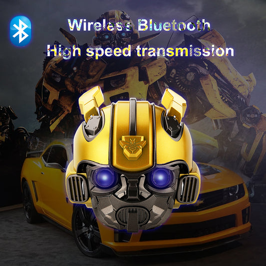 Transformers Bumblebee Helmet Wireless Bluetooth 5.0 Speaker With Fm Radio Support Usb Mp3 TF for Kids - 2bazar4