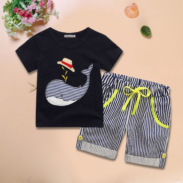 Toddler Boy Clothes Summer Children Clothing Boys Sets Costume For Kids Clothes Sets T-shirt+Jeans Sport Suits 2 3 4 5 6 7 Years - 2bazar4