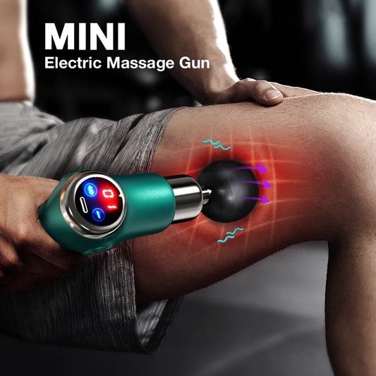 Muscle Massage Gun Mini Pocket 32 Speed vibration Electric Back neck Massager Gun For Body Deep Relief Pain Slimming Fascial gun - 2bazar4