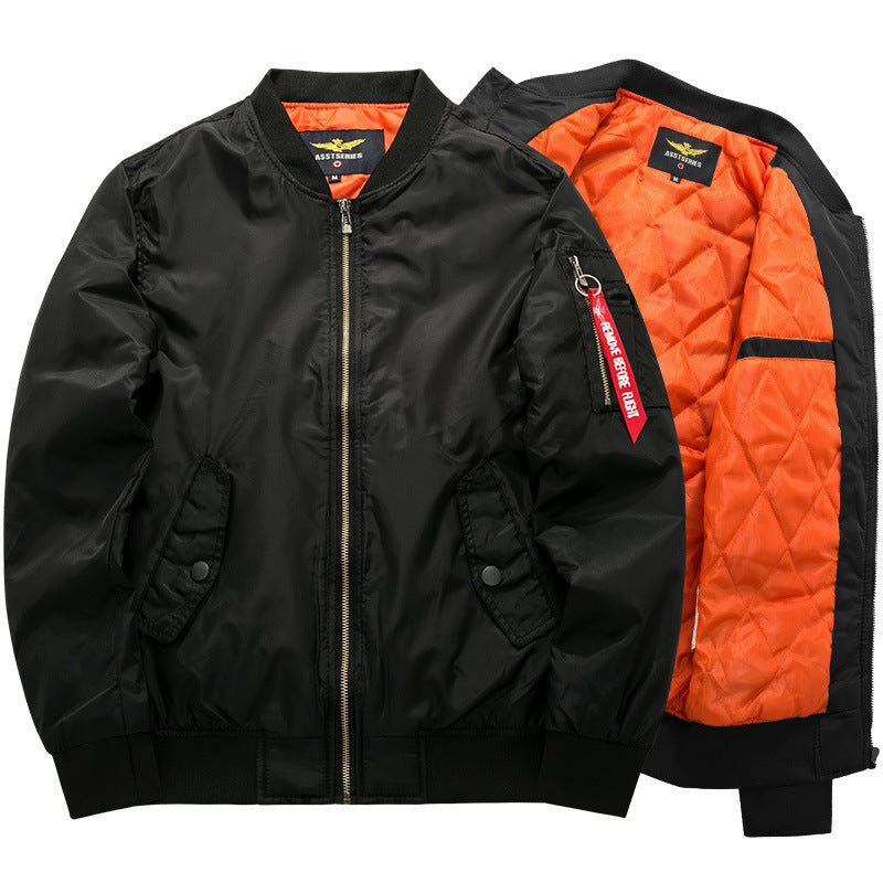 Ma1 Thick And Thin Army Green Military Motorcycle Ma-1 aviator Pilot Air Men Bomber Jacket - 2bazar4