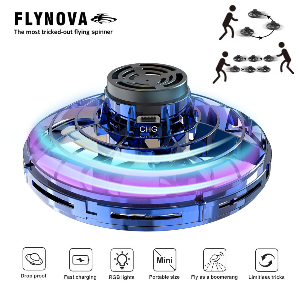 Flynova Pro Spinning Ball Aircraft Fingertip UFO Christmas Toy Gifts - 2bazar4