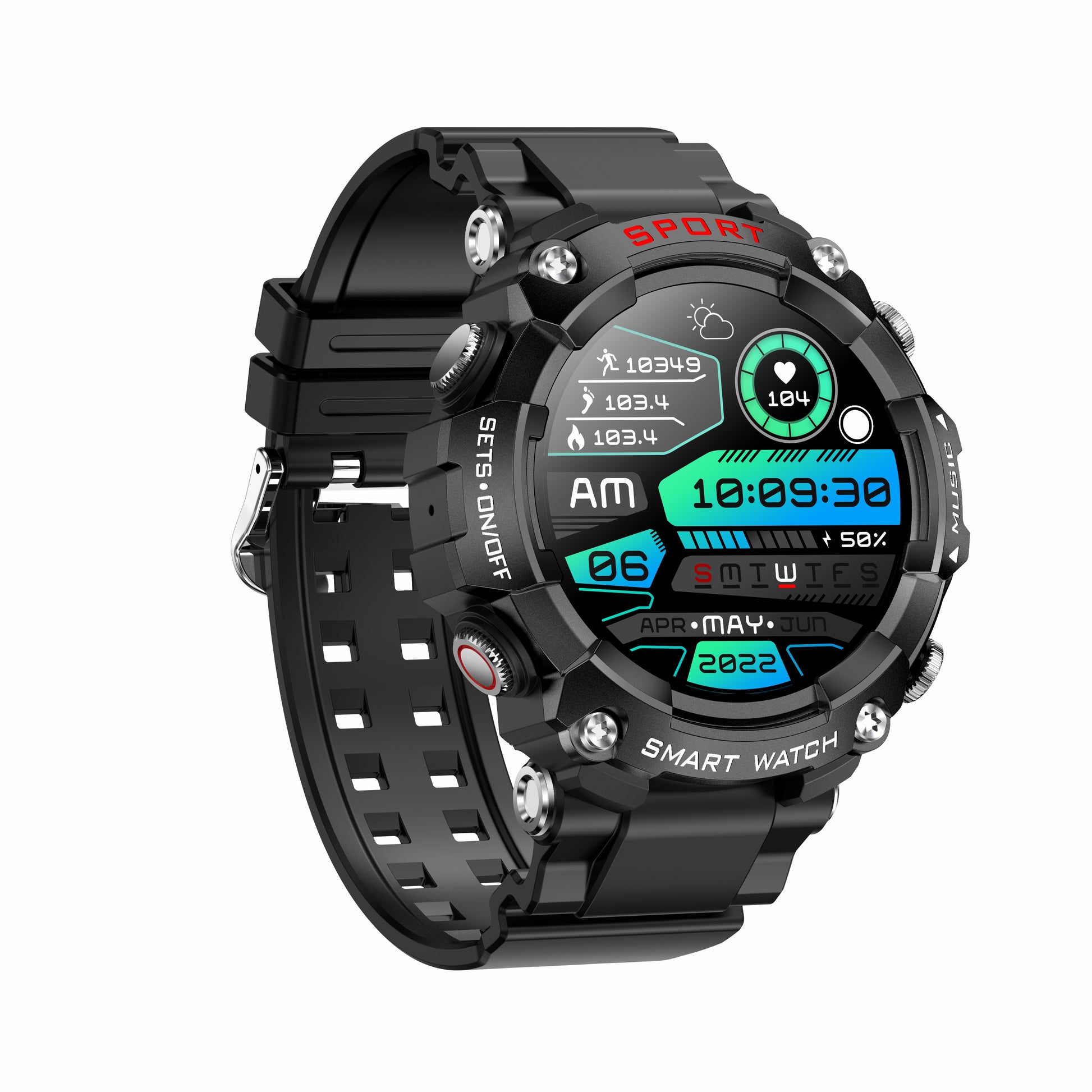 T96 Smart Watch TWS 2 in 1 Bluetooth HD Call Recording Local Playback Health Monitoring - 2bazar4