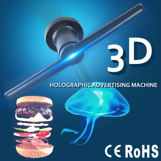 3D Hologram Advertising Display LED Fan Holographic Imaging 3D LED Fan light 3d Display Advertising logo Light Decoration - 2bazar4