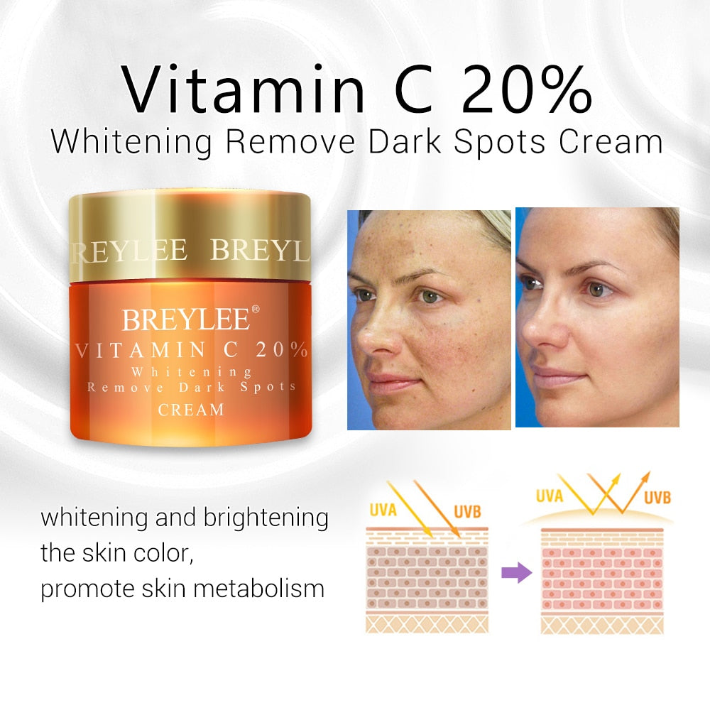 BREYLEE Face Cream Hyaluronic Acid Moisturizing Day Cream Retinol Anti Wrinkle Vitamin C Whitening Skin Care Acne Treatment 40g - 2bazar4