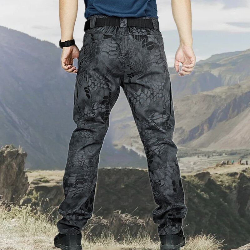 Men's Casual Tactical Pants Breathable Autumn Outdoor Hiking Army Military Long Trousers Male Waterproof Multi Pocket Cargo Pant - 2bazar4