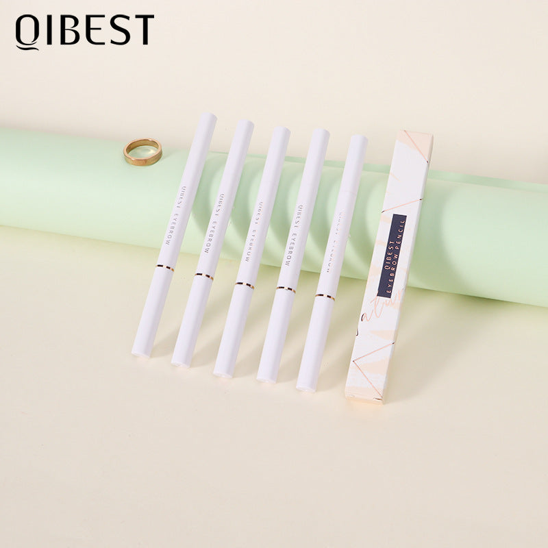 QIBEST Double Head Eyebrow Pencil Waterproof Sweat Proof And Makeup Free Eyebrow Cream - 2bazar4