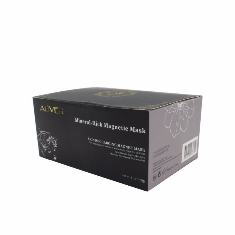 Mineral-Rich Magnetic Face Mask Pore Cleansing Removes Skin Impurities Firming Moisturizing Blackhead Removal Mask - 2bazar4