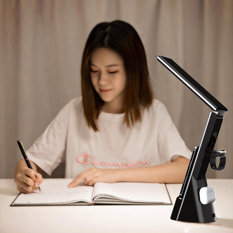 Newest Multi-Function Table Lamp Clock Convenient Three In One Fast Charger For Mobile Phone Watch Headset Wireless Charging - 2bazar4