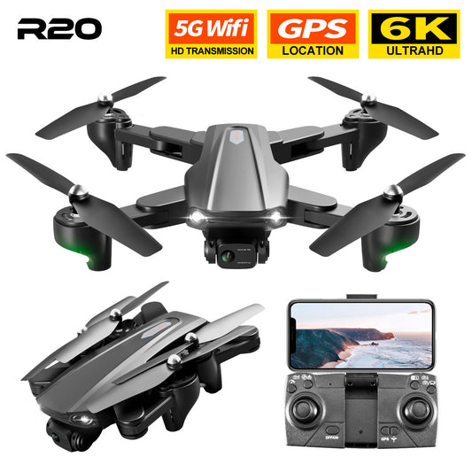 R20 Cross-Border Drone GPS HD Aerial Photography 4K Dual-Camera Optical Flow Positioning Quadcopter 6K Return To Follow - 2bazar4